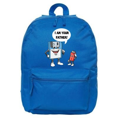 Usb Floppy Disk Your Father Computer Engineering Geeks Nerds Meaningful Gift 16 in Basic Backpack