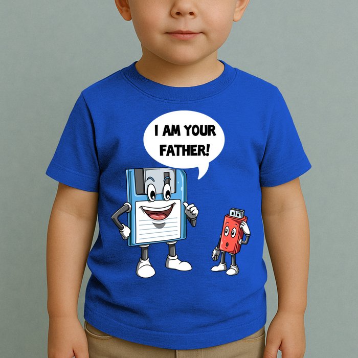 Usb Floppy Disk Your Father Computer Engineering Geeks Nerds Meaningful Gift Toddler T-Shirt