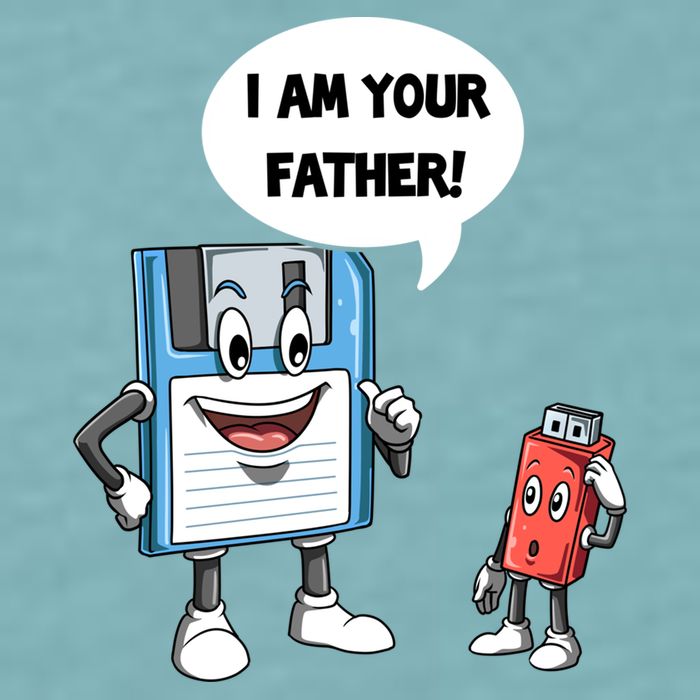 Usb Floppy Disk Your Father Computer Engineering Geeks Nerds Meaningful Gift Sueded Cloud Jersey T-Shirt