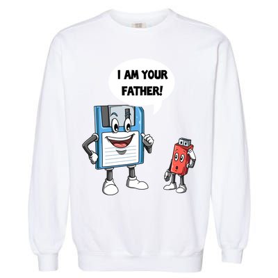 Usb Floppy Disk Your Father Computer Engineering Geeks Nerds Meaningful Gift Garment-Dyed Sweatshirt