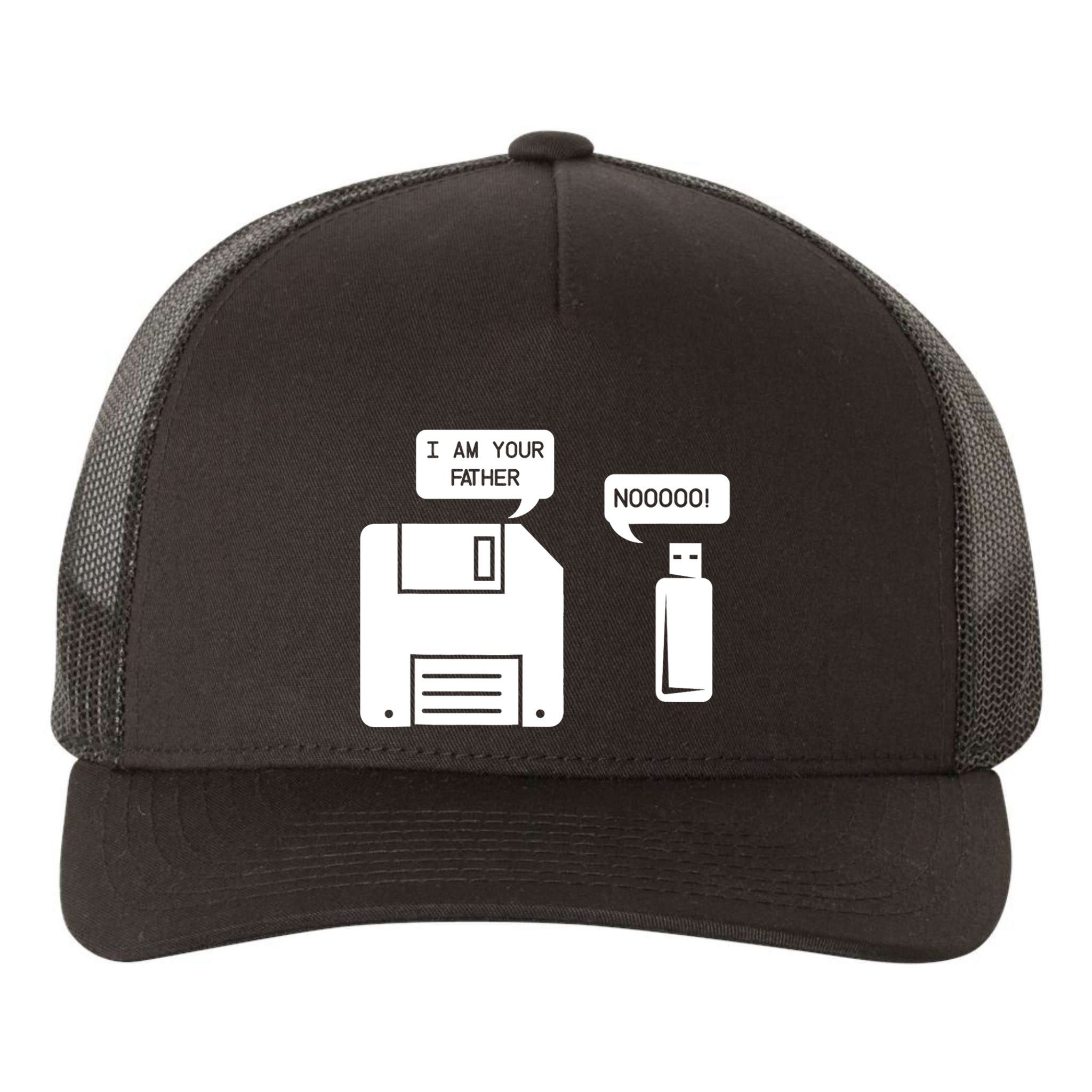 Usb Floppy Disk I Am Your Father Meaningful Gift Geek Funny Gift Cute Gift Yupoong Adult 5-Panel Trucker Hat