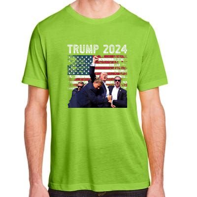 Us Flag Donald Trump Election Rally Shooting 2024 Gift Adult ChromaSoft Performance T-Shirt