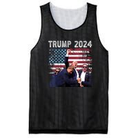 Us Flag Donald Trump Election Rally Shooting 2024 Gift Mesh Reversible Basketball Jersey Tank