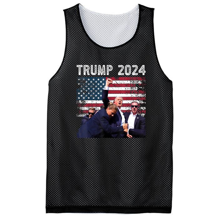 Us Flag Donald Trump Election Rally Shooting 2024 Gift Mesh Reversible Basketball Jersey Tank