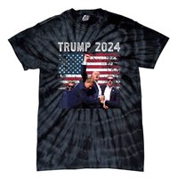 Us Flag Donald Trump Election Rally Shooting 2024 Gift Tie-Dye T-Shirt