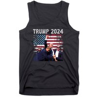 Us Flag Donald Trump Election Rally Shooting 2024 Gift Tank Top