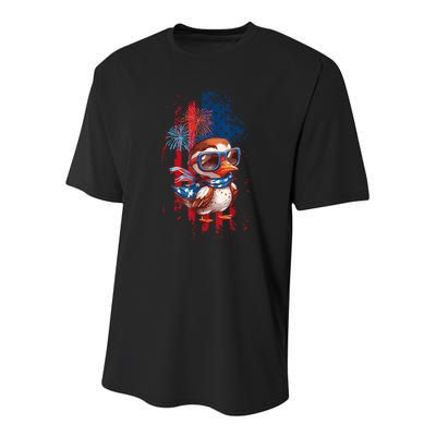 usa flag design, celebrate 4th of july Youth Performance Sprint T-Shirt