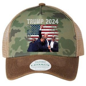 Us Flag Donald Trump Election Rally Shooting 2024 Legacy Tie Dye Trucker Hat