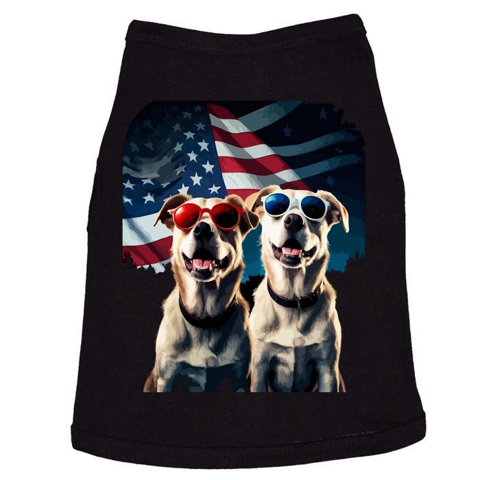 Usa Flag Dog Doggie Tank