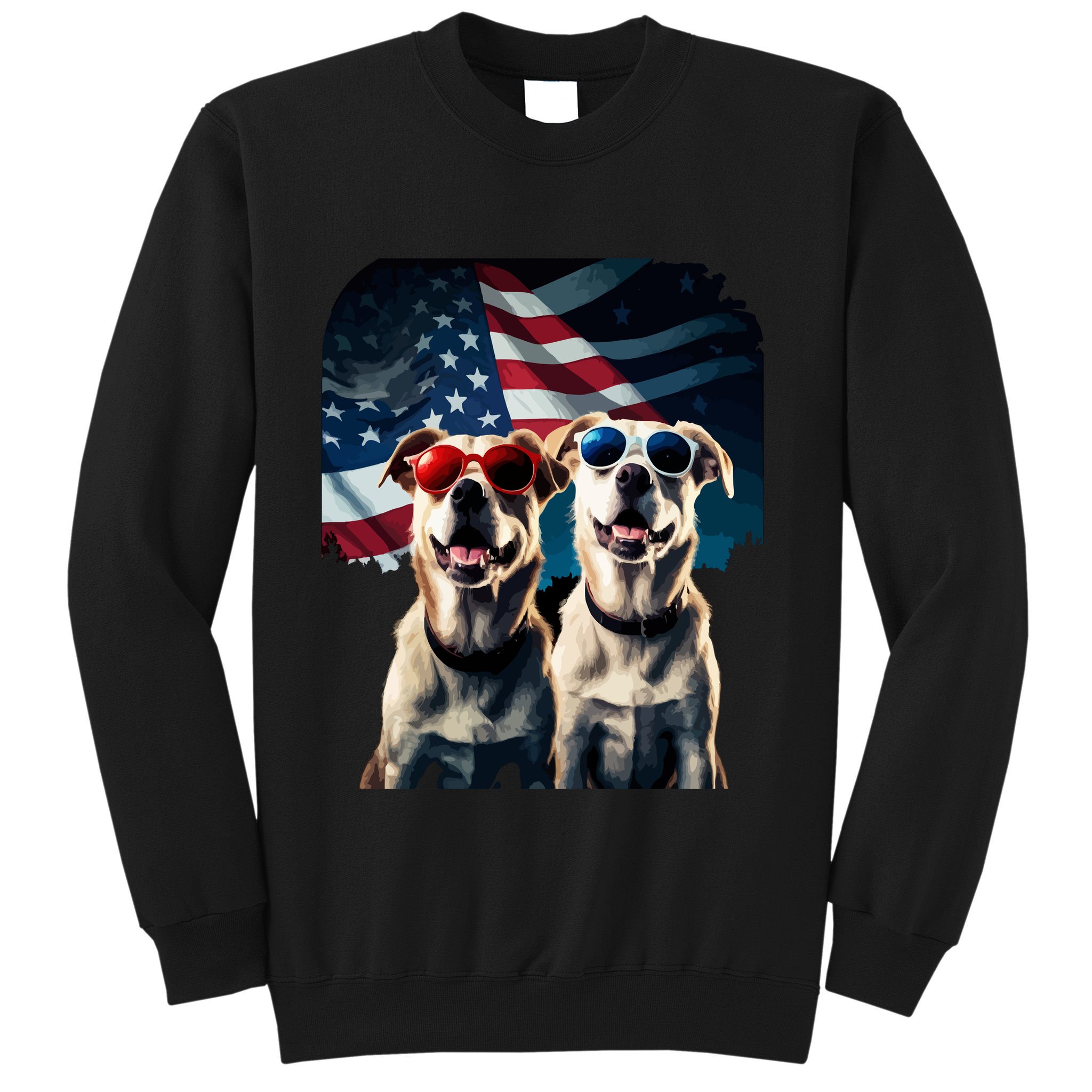Usa Flag Dog Sweatshirt