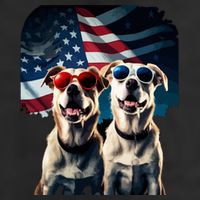 Usa Flag Dog 11oz C Handle Ceramic Mug