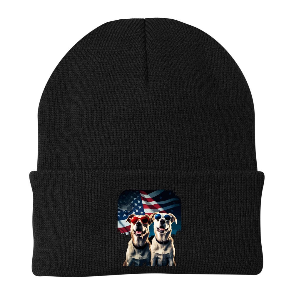 Usa Flag Dog Beanie