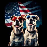 Usa Flag Dog Toddler T-Shirt