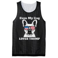 Usa Flag Even My Dog Loves Trump Mesh Reversible Basketball Jersey Tank