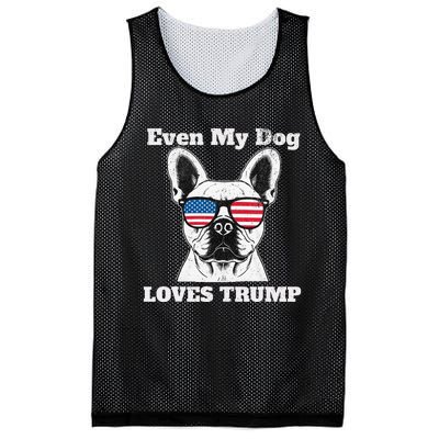 Usa Flag Even My Dog Loves Trump Mesh Reversible Basketball Jersey Tank