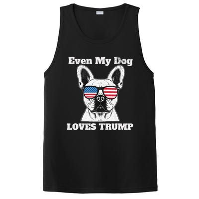 Usa Flag Even My Dog Loves Trump PosiCharge Competitor Tank