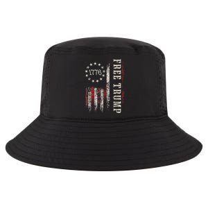 Usa Flag Free Donald Trump Republican Support Cool Comfort Performance Bucket Hat