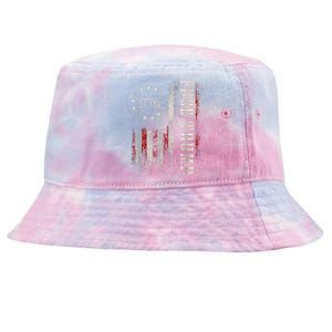 Usa Flag Free Donald Trump Republican Support Tie-Dyed Bucket Hat