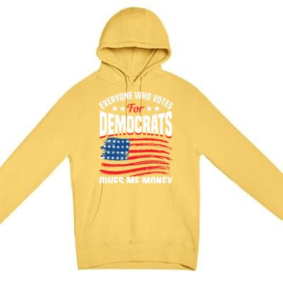 Usa Flag Funny Republican Great Gift Premium Pullover Hoodie