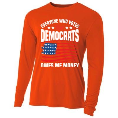 Usa Flag Funny Republican Great Gift Cooling Performance Long Sleeve Crew