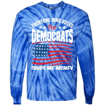 Usa Flag Funny Republican Great Gift Tie-Dye Long Sleeve Shirt