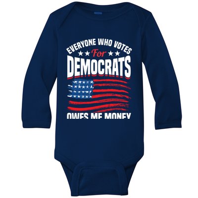 Usa Flag Funny Republican Great Gift Baby Long Sleeve Bodysuit