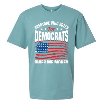 Usa Flag Funny Republican Great Gift Sueded Cloud Jersey T-Shirt