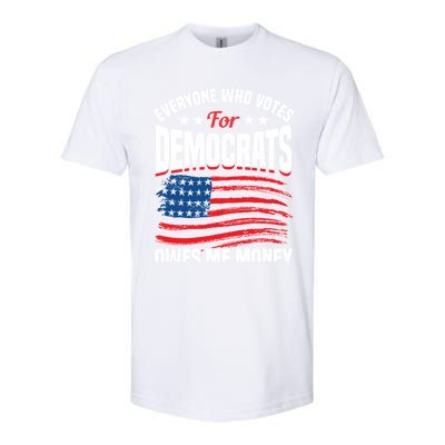 Usa Flag Funny Republican Great Gift Softstyle CVC T-Shirt