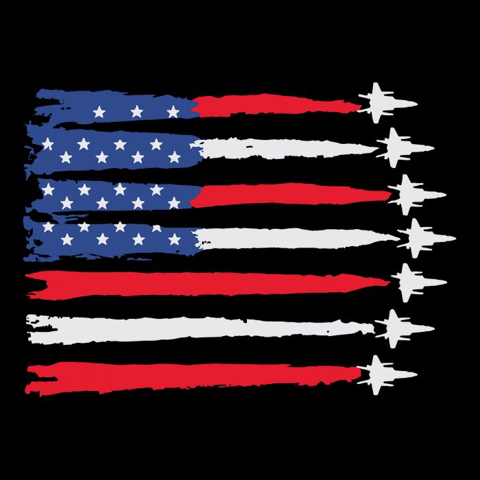 Usa Flag Fighter Jets Patriotic Red Blue White 4th Of July Bag