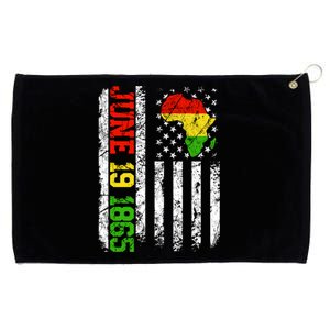 Usa Flag Freedom Juneteenth June 19 1865 Black History Month Cute Gift Grommeted Golf Towel