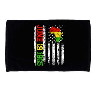 Usa Flag Freedom Juneteenth June 19 1865 Black History Month Cute Gift Microfiber Hand Towel