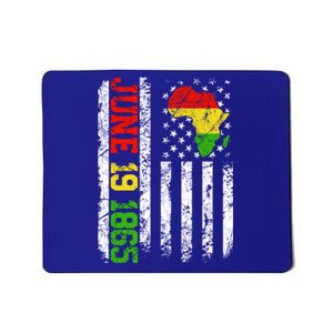 Usa Flag Freedom Juneteenth June 19 1865 Black History Month Cute Gift Mousepad