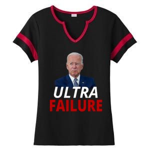 Ultra Failure Funny Anti Joe Biden Ladies Halftime Notch Neck Tee