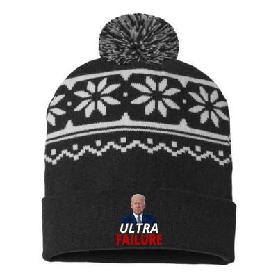 Ultra Failure Funny Anti Joe Biden USA-Made Snowflake Beanie