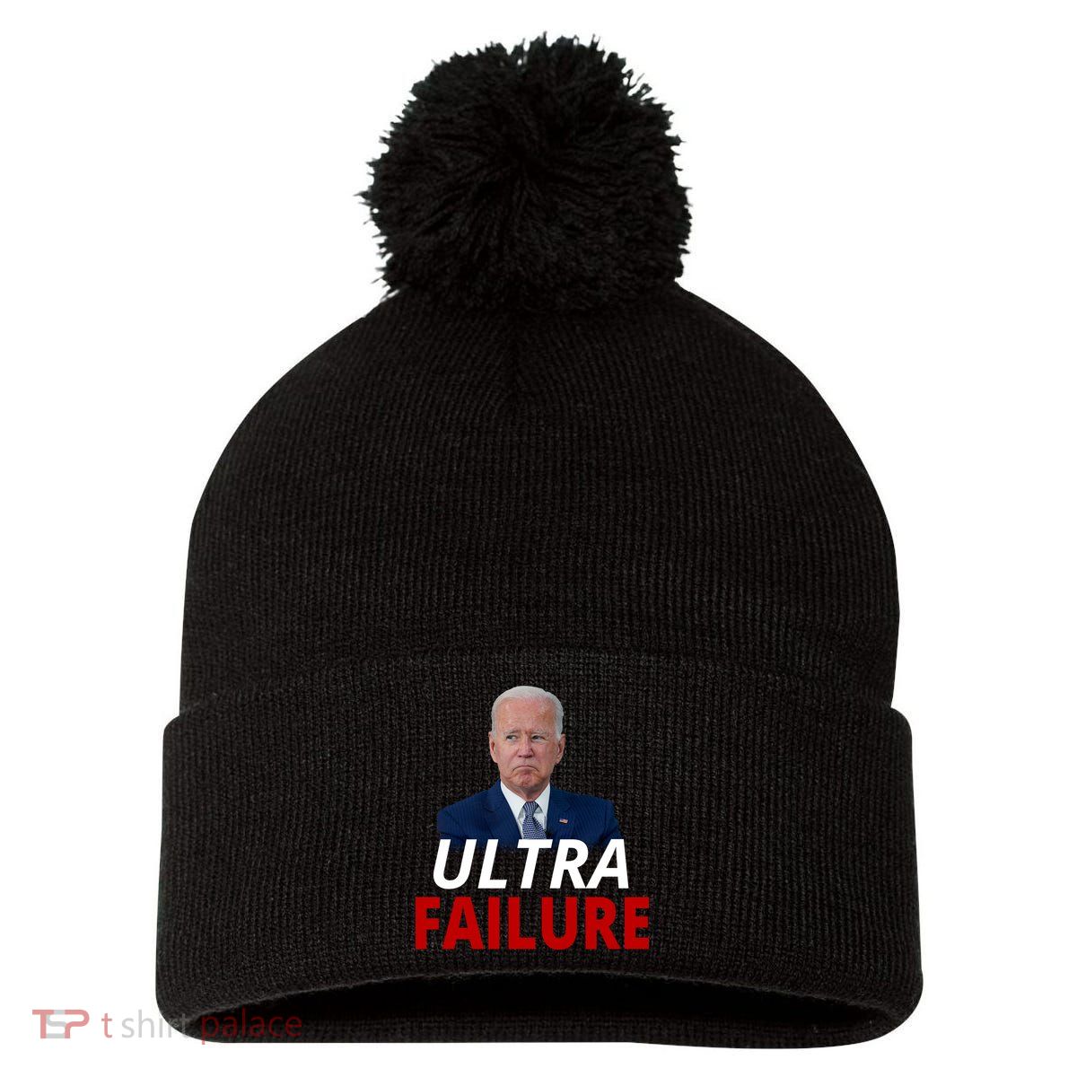 Ultra Failure Funny Anti Joe Biden Pom Pom 12in Knit Beanie