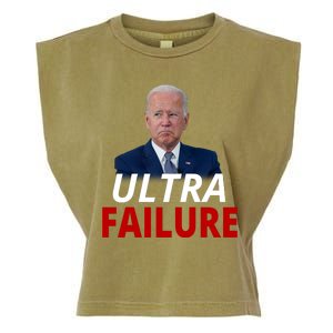 Ultra Failure Funny Anti Joe Biden Garment-Dyed Women's Muscle Tee