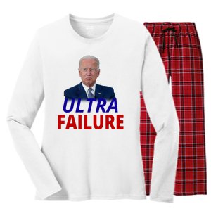 Ultra Failure Funny Anti Joe Biden Women's Long Sleeve Flannel Pajama Set 