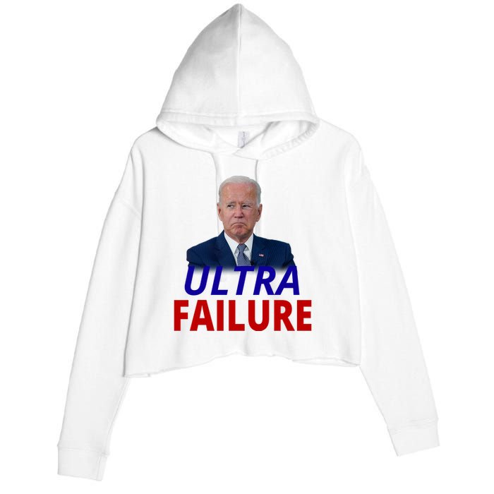 Ultra Failure Funny Anti Joe Biden Crop Fleece Hoodie