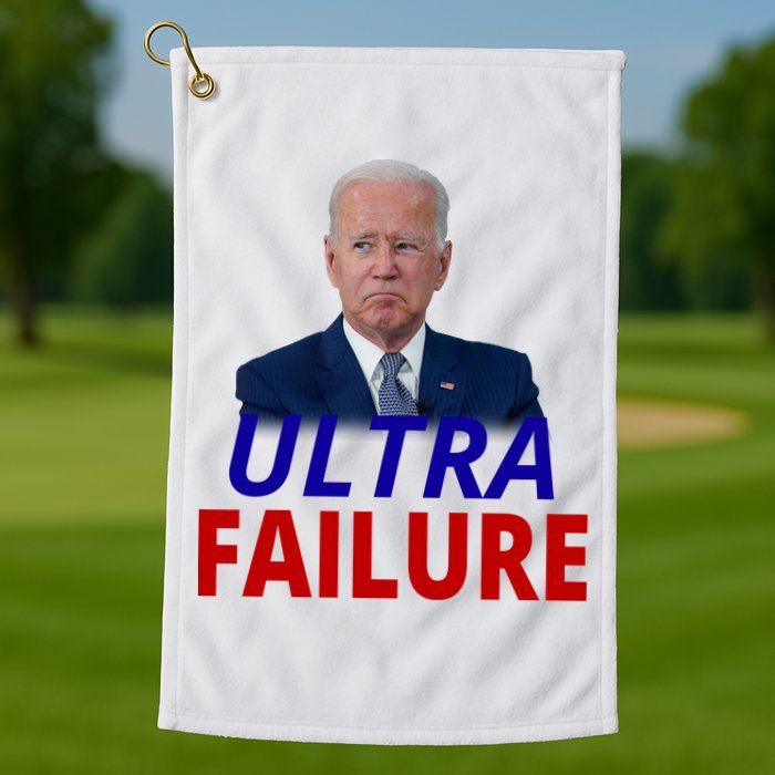 Ultra Failure Funny Anti Joe Biden Golf Towel