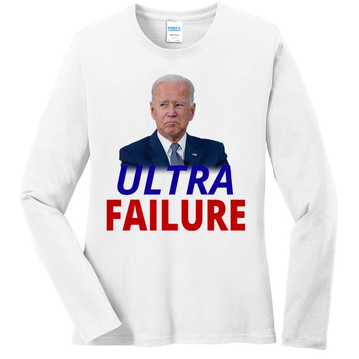 Ultra Failure Funny Anti Joe Biden Ladies Long Sleeve Shirt