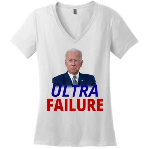 Ultra Failure Funny Anti Joe Biden Women's V-Neck T-Shirt