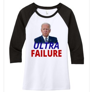 Ultra Failure Funny Anti Joe Biden Women's Tri-Blend 3/4-Sleeve Raglan Shirt