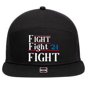 Usa Flag Fight For America 7 Panel Mesh Trucker Snapback Hat