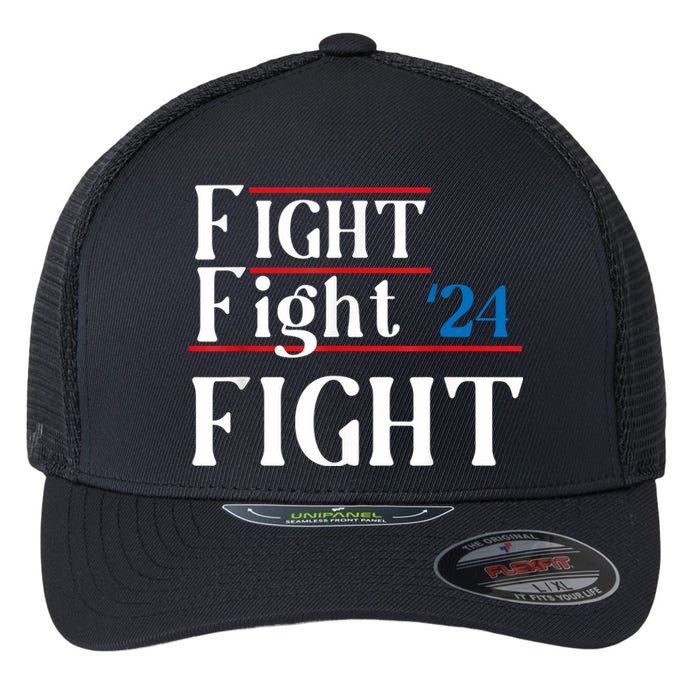 Usa Flag Fight For America Flexfit Unipanel Trucker Cap