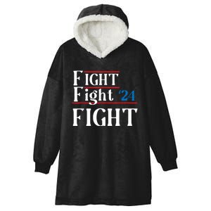 Usa Flag Fight For America Hooded Wearable Blanket