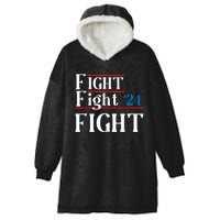 Usa Flag Fight For America Hooded Wearable Blanket