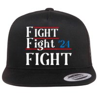 Usa Flag Fight For America Flat Bill Trucker Hat