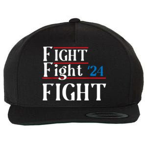 Usa Flag Fight For America Wool Snapback Cap