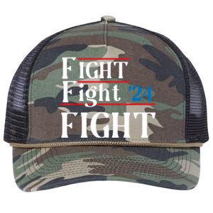 Usa Flag Fight For America Retro Rope Trucker Hat Cap