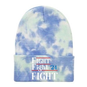 Usa Flag Fight For America Tie Dye 12in Knit Beanie